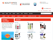 Tablet Screenshot of beauty4pros.com